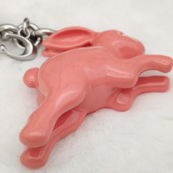 Coach Bunny Bag Charm Keychain - Picture 3 of 8